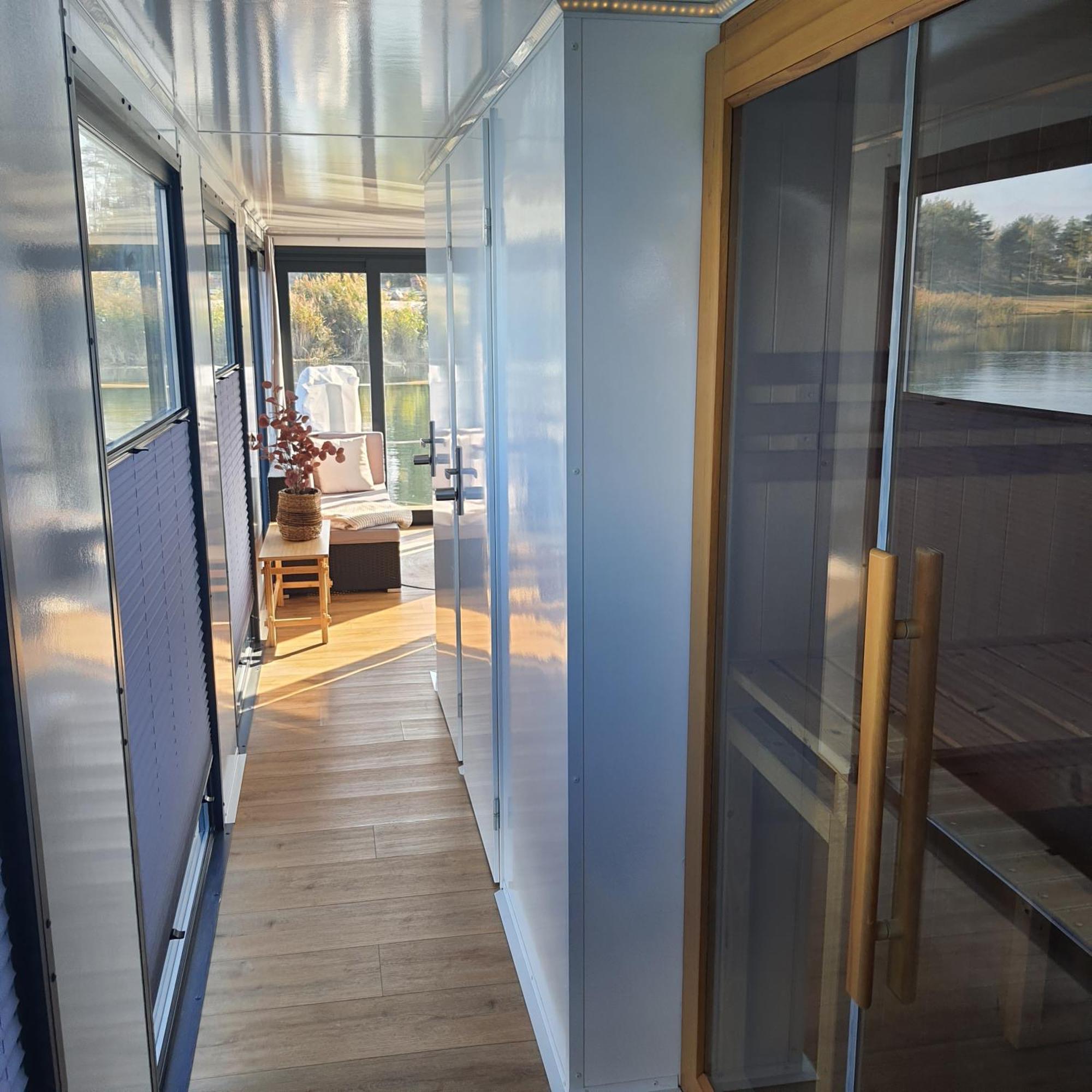 Schwimmendes Ferienhaus Sky Elsterheide Dış mekan fotoğraf