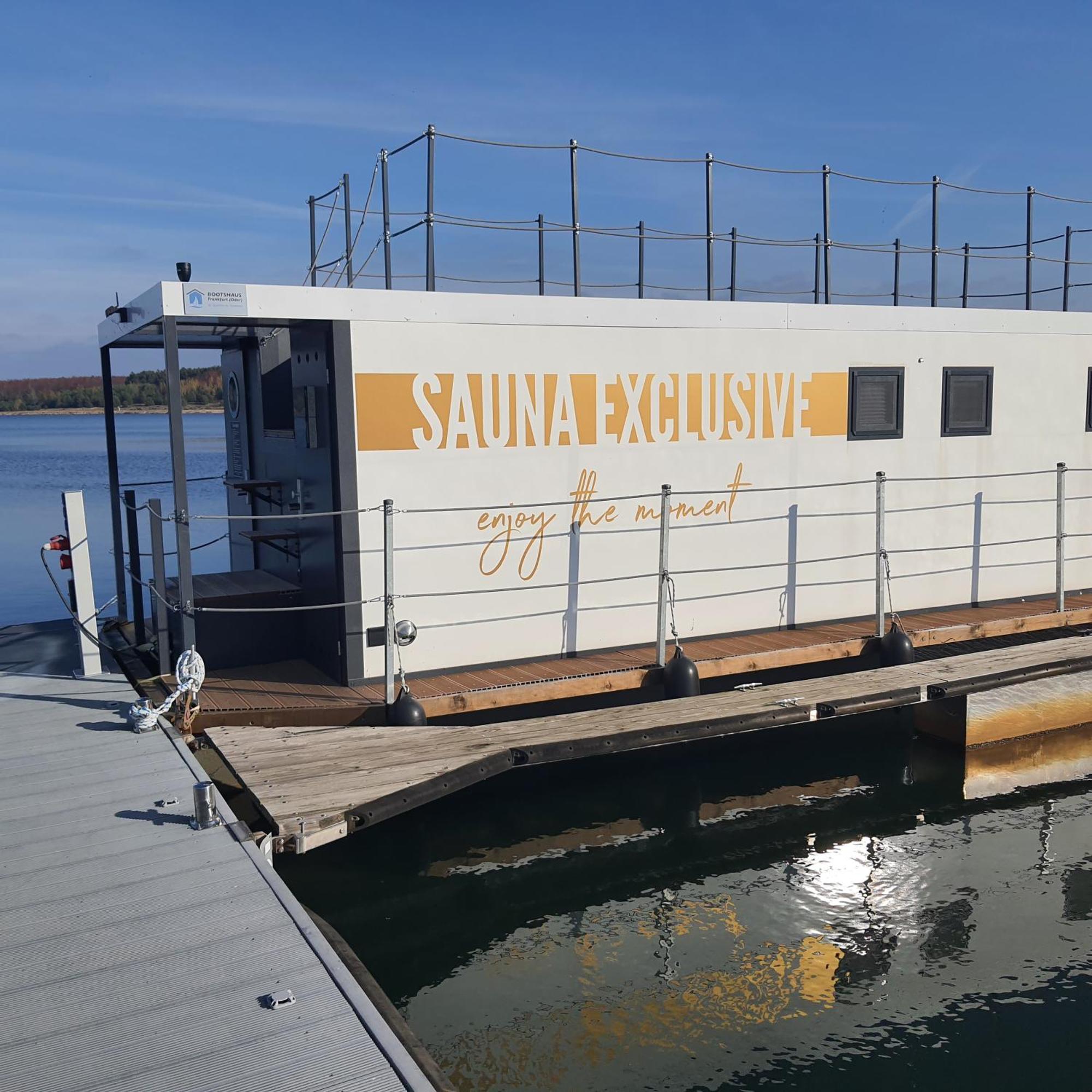 Schwimmendes Ferienhaus Sky Elsterheide Dış mekan fotoğraf